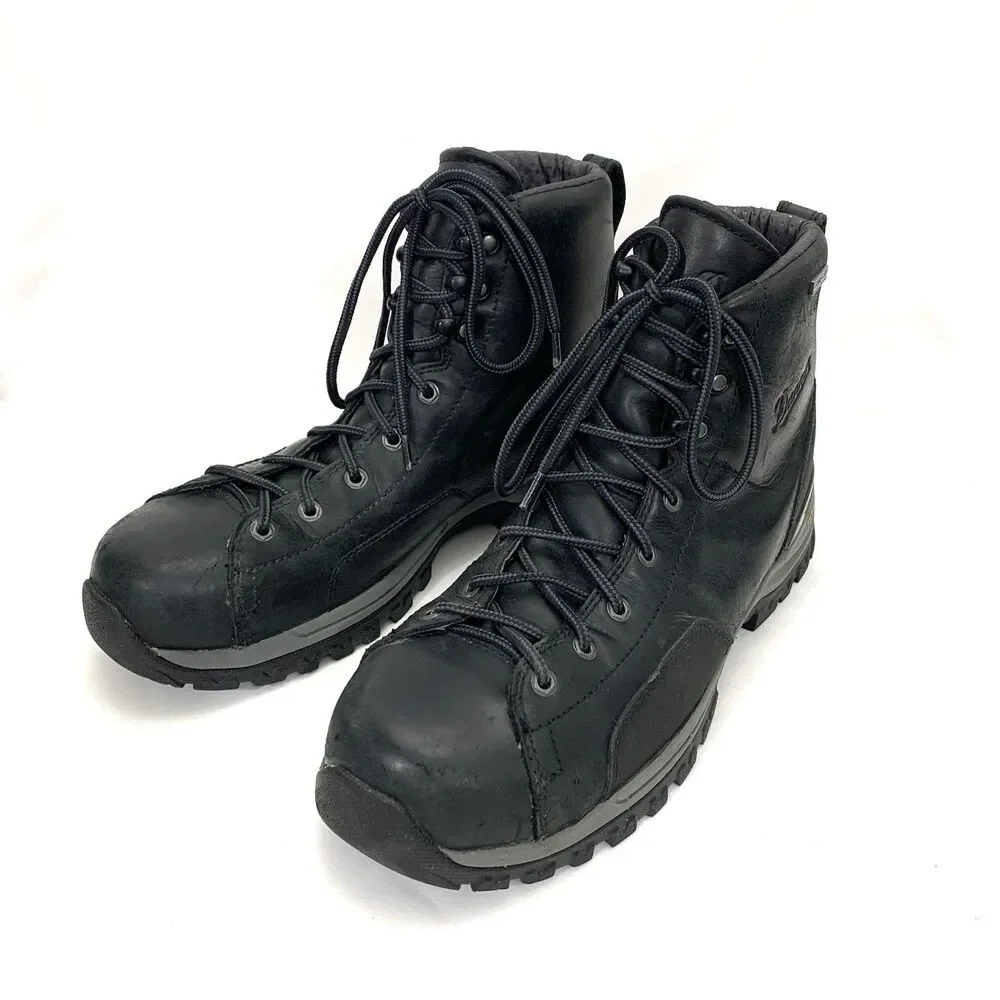DANNER Stronghold 6” Men's Black Composite Toe Lace Up Work Boots Size 9.5 D
